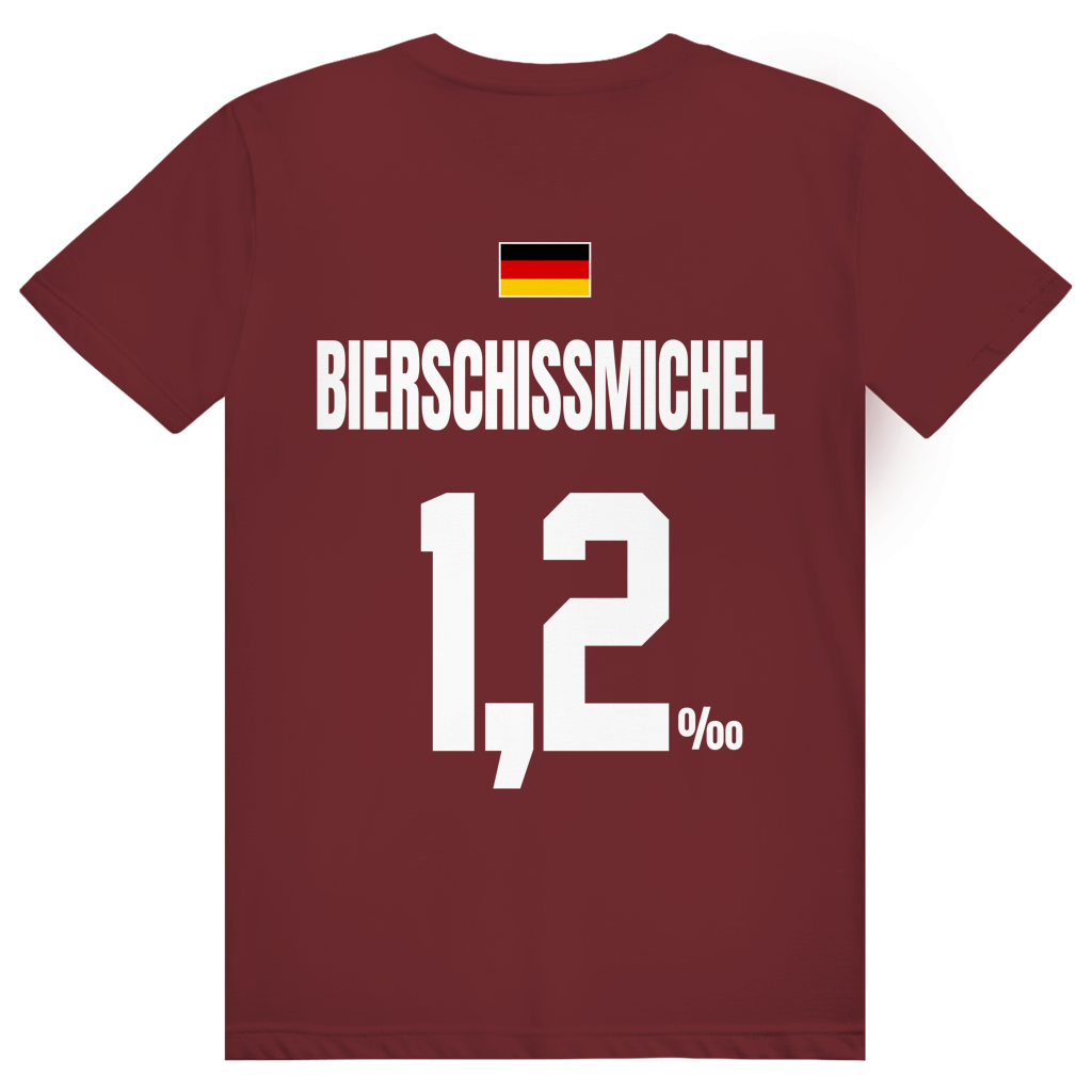 Bierschissmichel - Sauftrikot Deutschland Trikot - Premium Bio Unisex (Rückendruck) T-Shirt