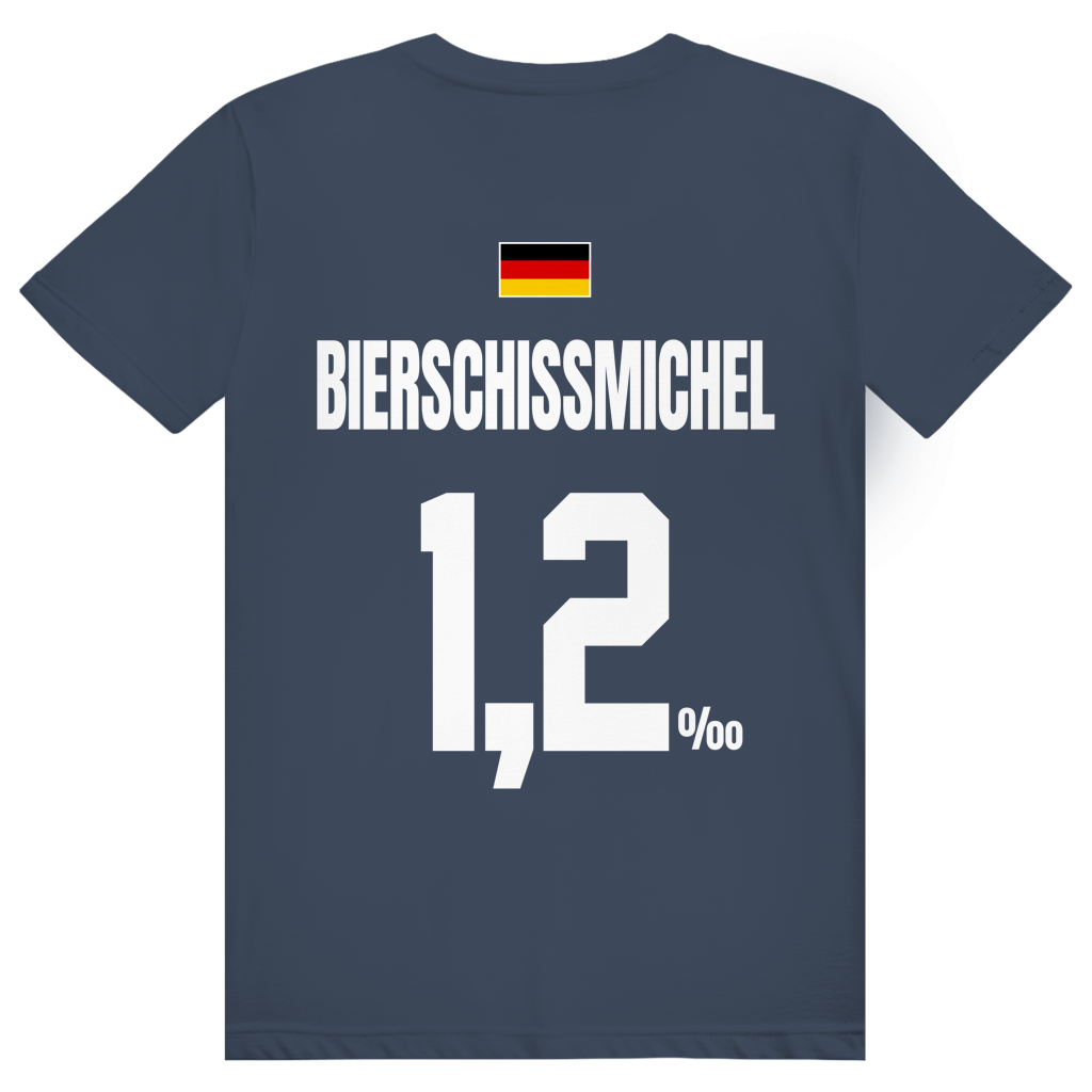 Bierschissmichel - Sauftrikot Deutschland Trikot - Premium Bio Unisex (Rückendruck) T-Shirt