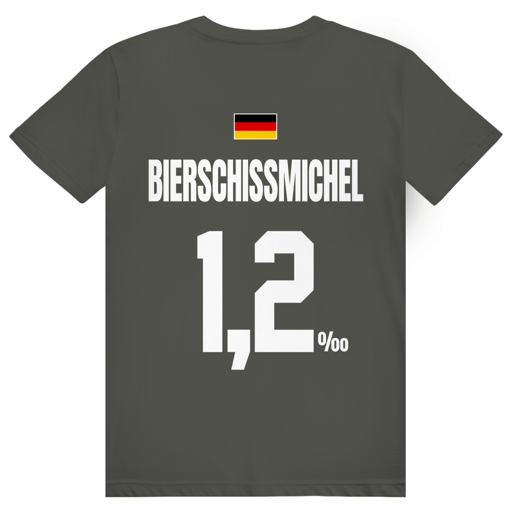 Bierschissmichel - Sauftrikot Deutschland Trikot - Premium Bio Unisex (Rückendruck) T-Shirt