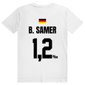 B. Samer - Sauftrikot Deutschland Trikot - Premium Bio Unisex (Rückendruck) T-Shirt
