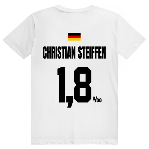 Christian Steiffen - Sauftrikot Deutschland Trikot - Premium Bio Unisex (Rückendruck) T-Shirt
