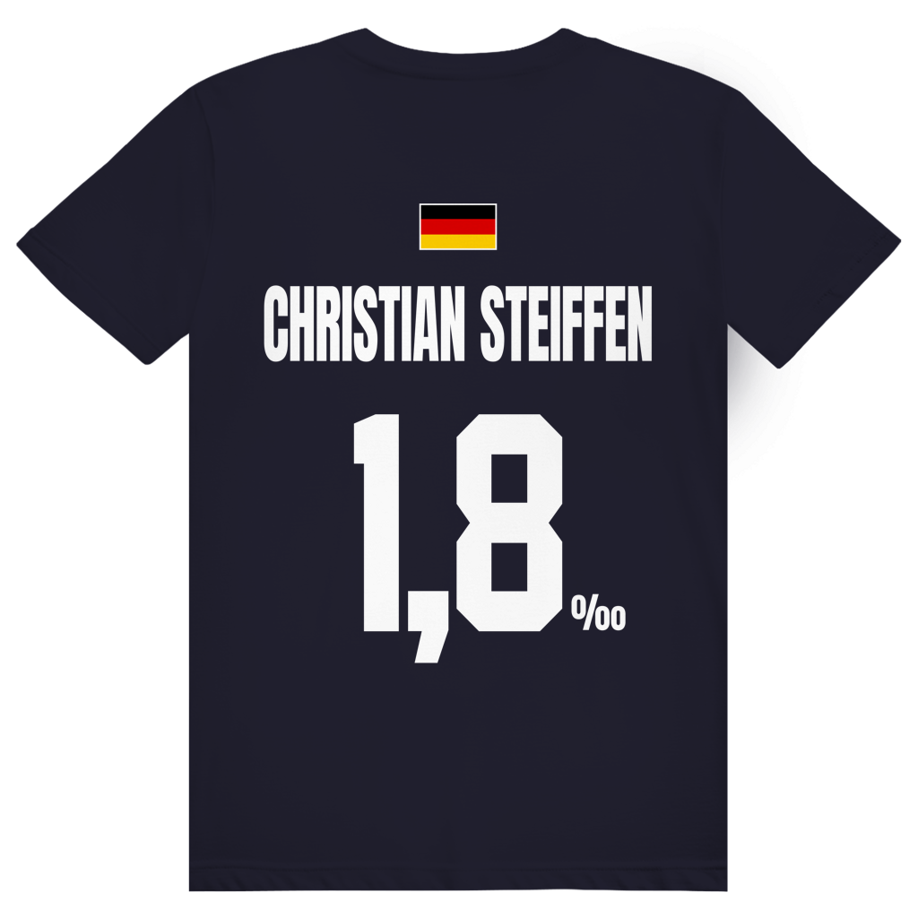 Christian Steiffen - Sauftrikot Deutschland Trikot - Premium Bio Unisex (Rückendruck) T-Shirt