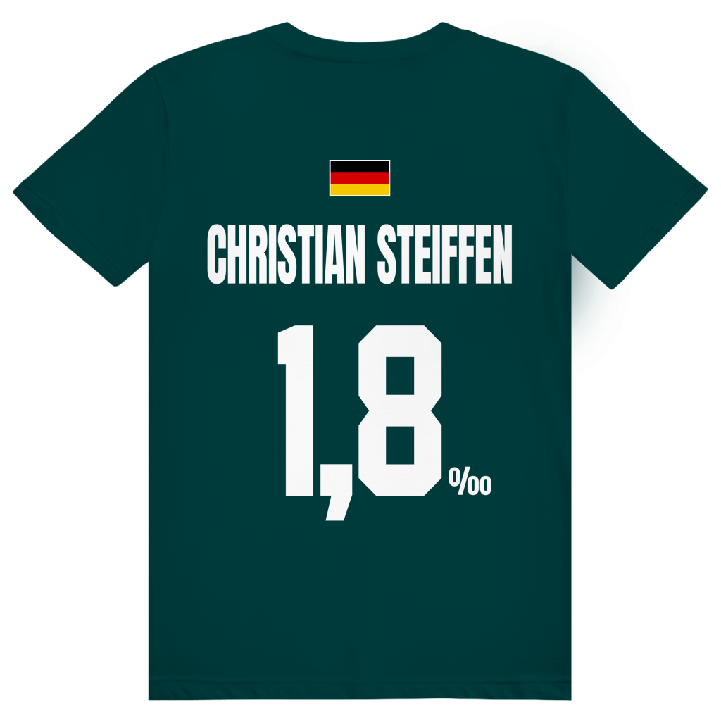Christian Steiffen - Sauftrikot Deutschland Trikot - Premium Bio Unisex (Rückendruck) T-Shirt
