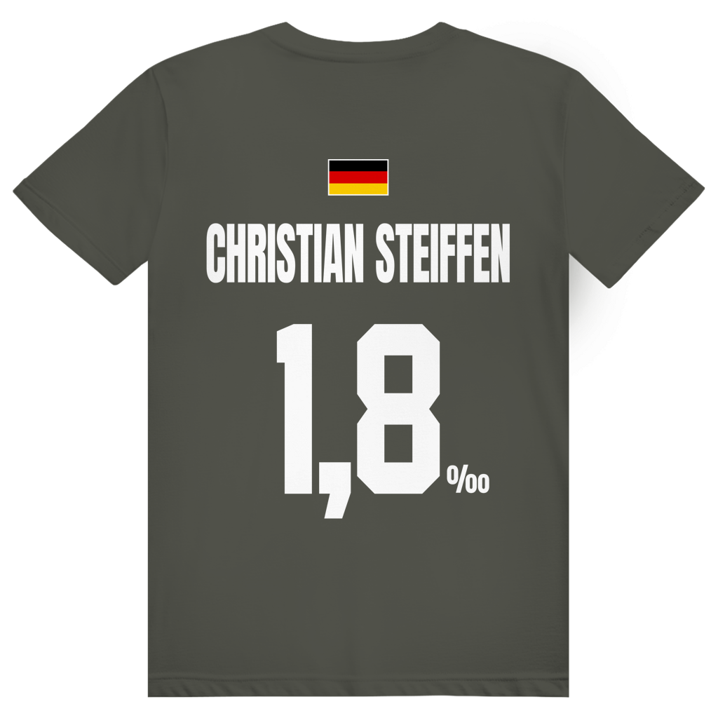 Christian Steiffen - Sauftrikot Deutschland Trikot - Premium Bio Unisex (Rückendruck) T-Shirt