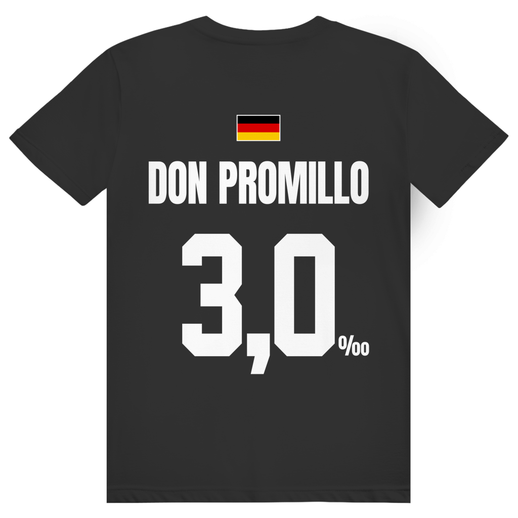 Don Promillo - Sauftrikot Deutschland Trikot - Premium Bio Unisex (Rückendruck) T-Shirt