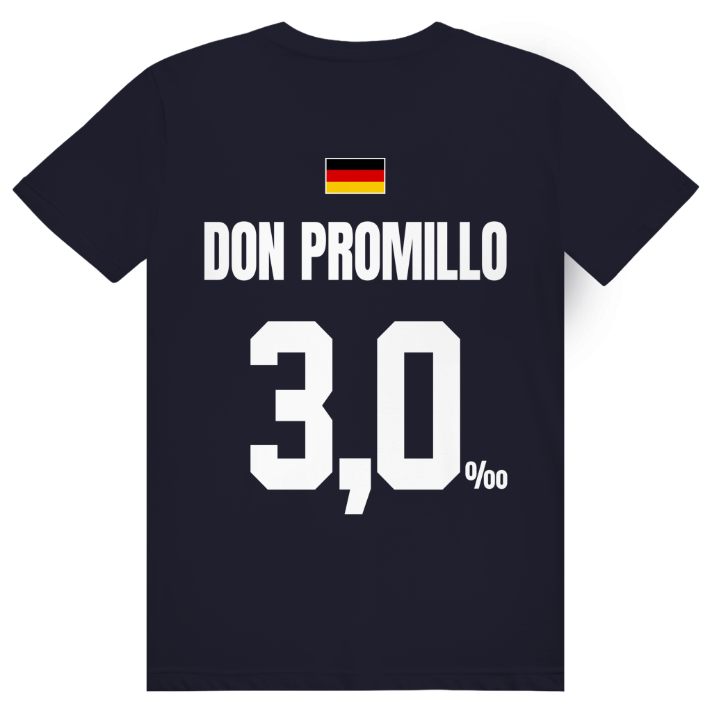 Don Promillo - Sauftrikot Deutschland Trikot - Premium Bio Unisex (Rückendruck) T-Shirt
