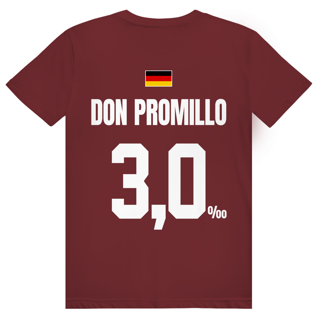 Don Promillo - Sauftrikot Deutschland Trikot - Premium Bio Unisex (Rückendruck) T-Shirt
