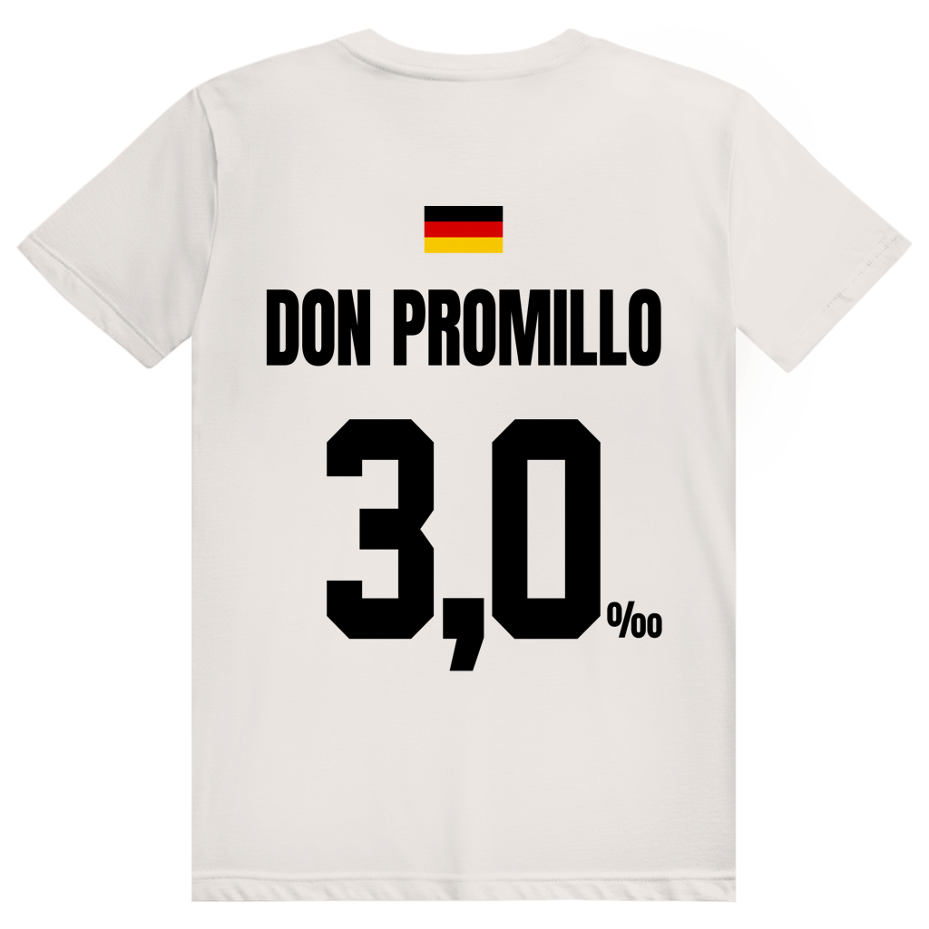 Don Promillo - Sauftrikot Deutschland Trikot - Premium Bio Unisex (Rückendruck) T-Shirt