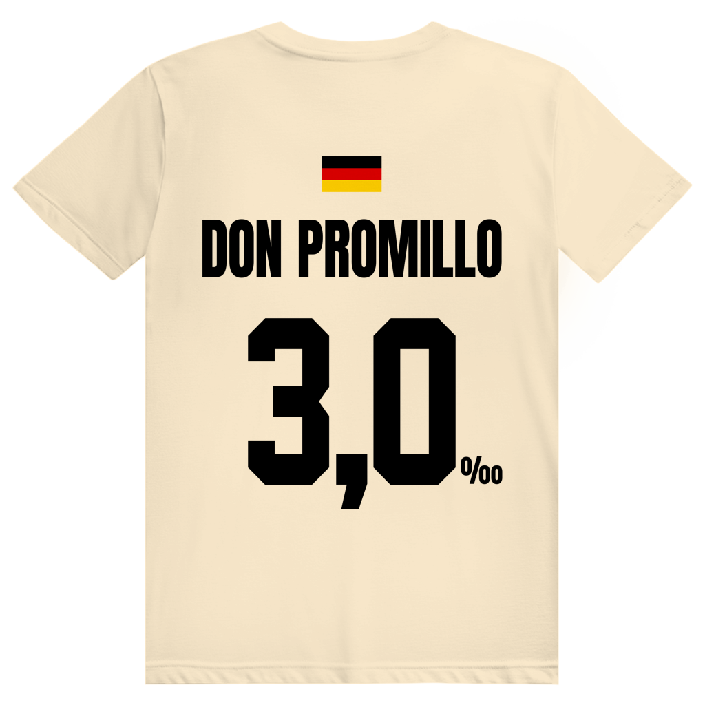 Don Promillo - Sauftrikot Deutschland Trikot - Premium Bio Unisex (Rückendruck) T-Shirt