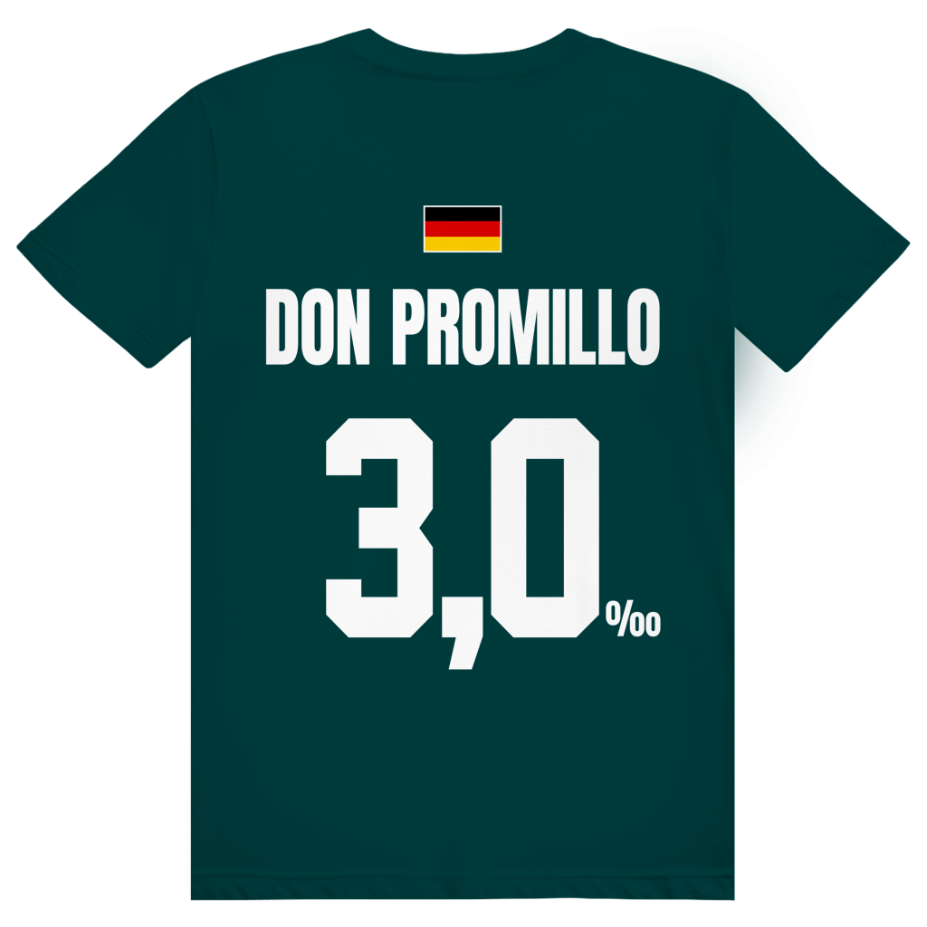 Don Promillo - Sauftrikot Deutschland Trikot - Premium Bio Unisex (Rückendruck) T-Shirt