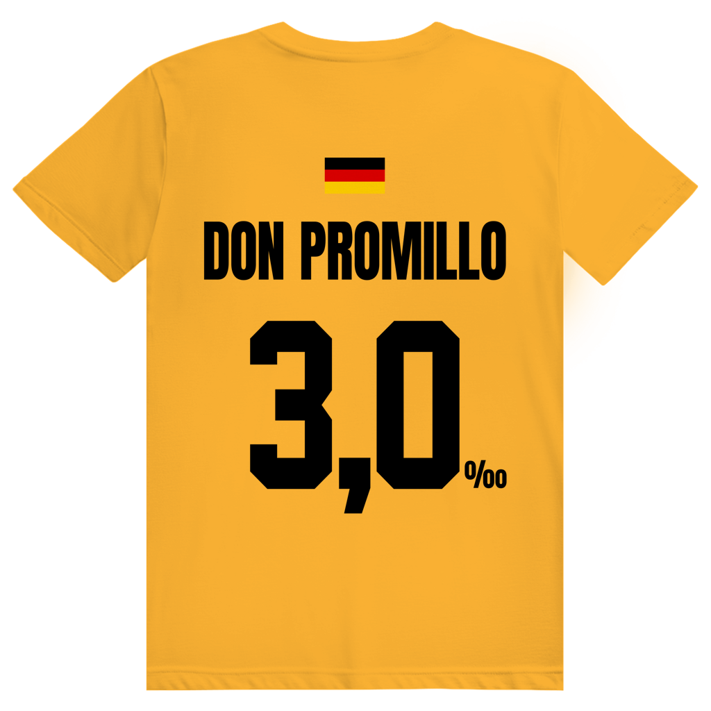 Don Promillo - Sauftrikot Deutschland Trikot - Premium Bio Unisex (Rückendruck) T-Shirt