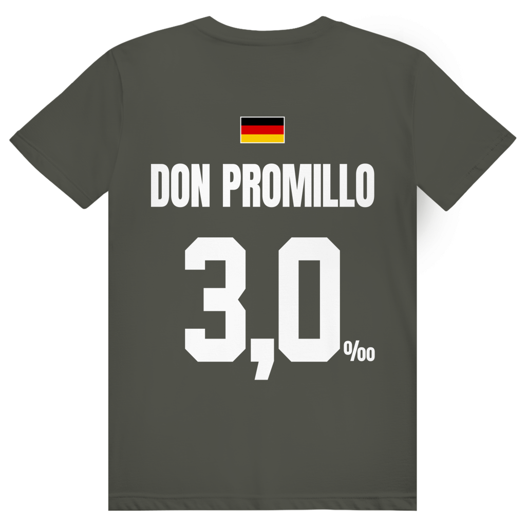 Don Promillo - Sauftrikot Deutschland Trikot - Premium Bio Unisex (Rückendruck) T-Shirt