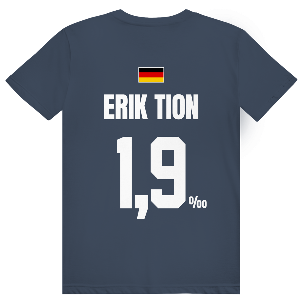 Erik Tion - Sauftrikot Deutschland Trikot - Premium Bio Unisex (Rückendruck) T-Shirt