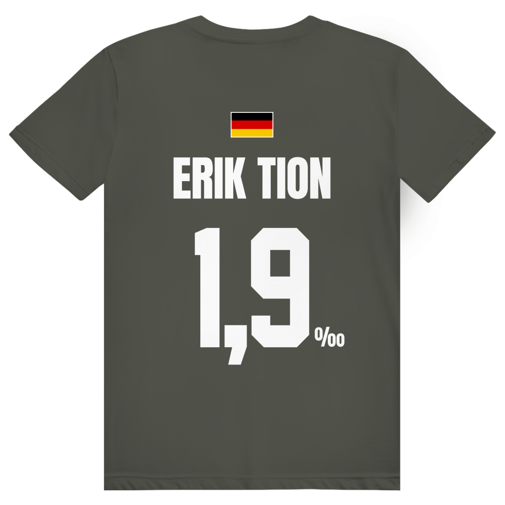 Erik Tion - Sauftrikot Deutschland Trikot - Premium Bio Unisex (Rückendruck) T-Shirt