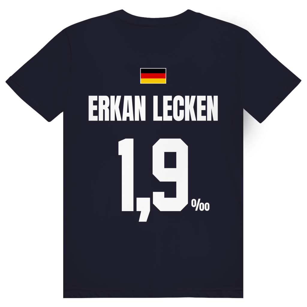 Erkan Lecken - Sauftrikot Deutschland Trikot - Premium Bio Unisex (Rückendruck) T-Shirt