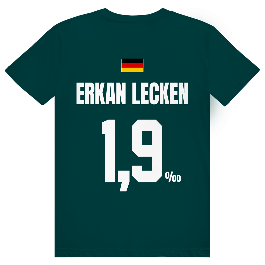 Erkan Lecken - Sauftrikot Deutschland Trikot - Premium Bio Unisex (Rückendruck) T-Shirt