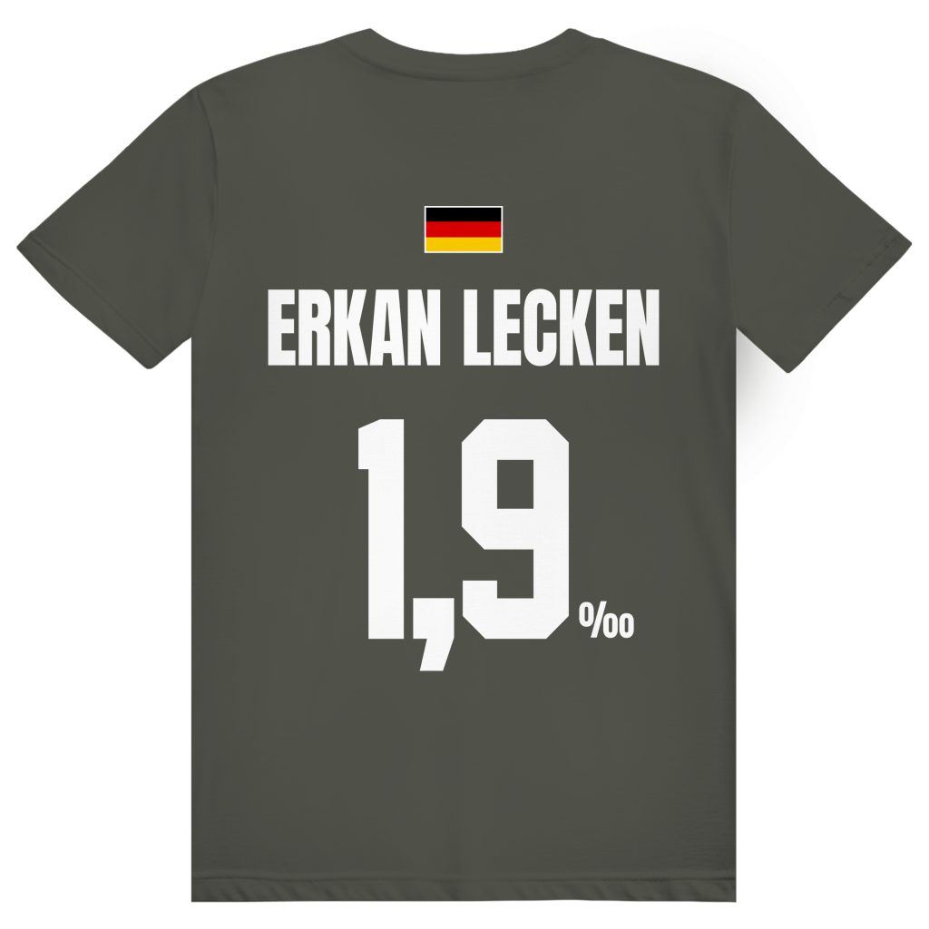 Erkan Lecken - Sauftrikot Deutschland Trikot - Premium Bio Unisex (Rückendruck) T-Shirt