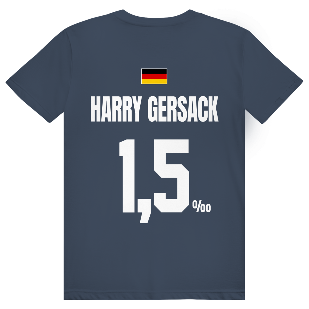 Harry Gersack - Sauftrikot Deutschland Trikot - Premium Bio Unisex (Rückendruck) T-Shirt