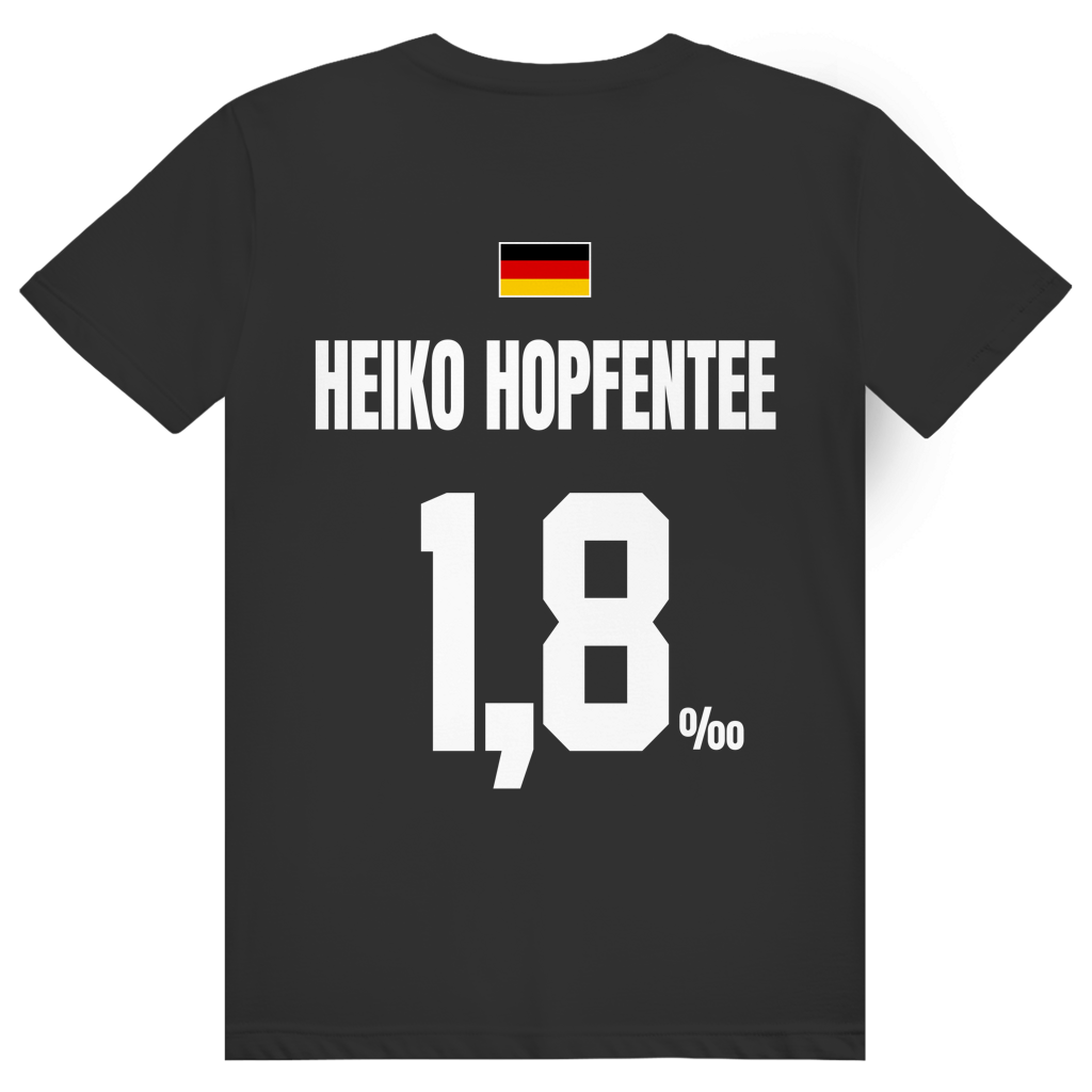 Heiko Hopfentee - Sauftrikot Deutschland Trikot - Premium Bio Unisex (Rückendruck) T-Shirt