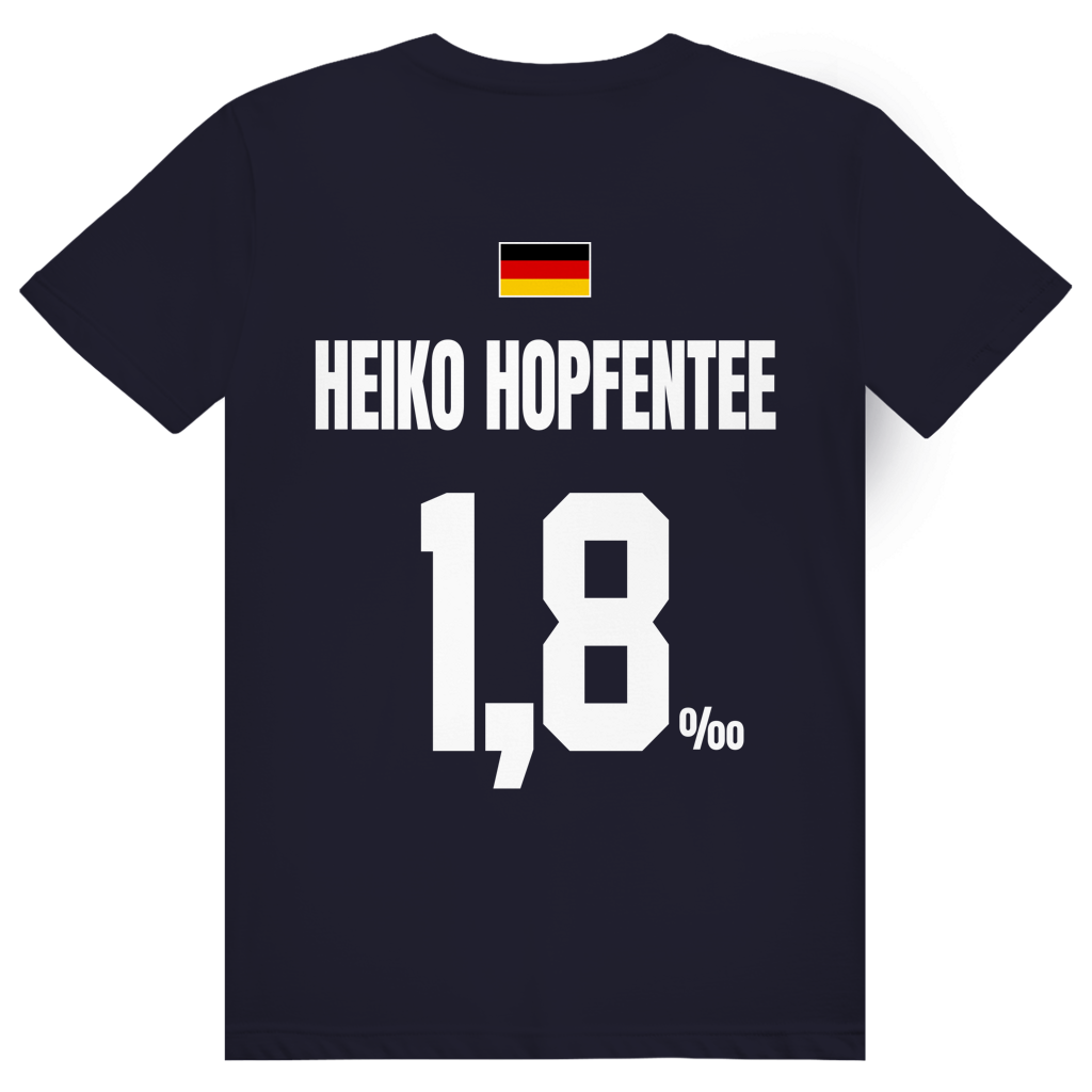 Heiko Hopfentee - Sauftrikot Deutschland Trikot - Premium Bio Unisex (Rückendruck) T-Shirt