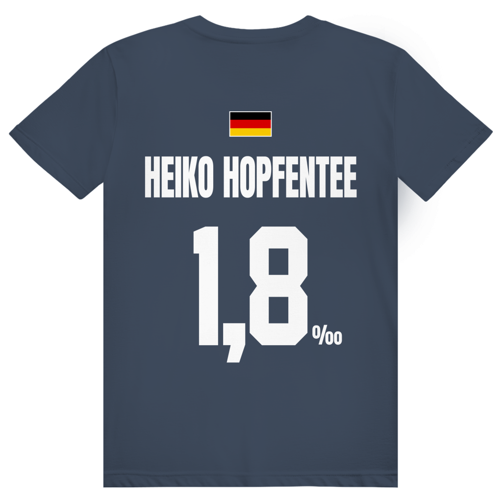Heiko Hopfentee - Sauftrikot Deutschland Trikot - Premium Bio Unisex (Rückendruck) T-Shirt