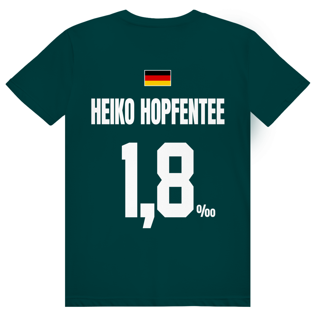Heiko Hopfentee - Sauftrikot Deutschland Trikot - Premium Bio Unisex (Rückendruck) T-Shirt