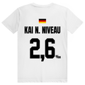 Kai N. Niveau - Sauftrikot Deutschland Trikot - Premium Bio Unisex (Rückendruck) T-Shirt