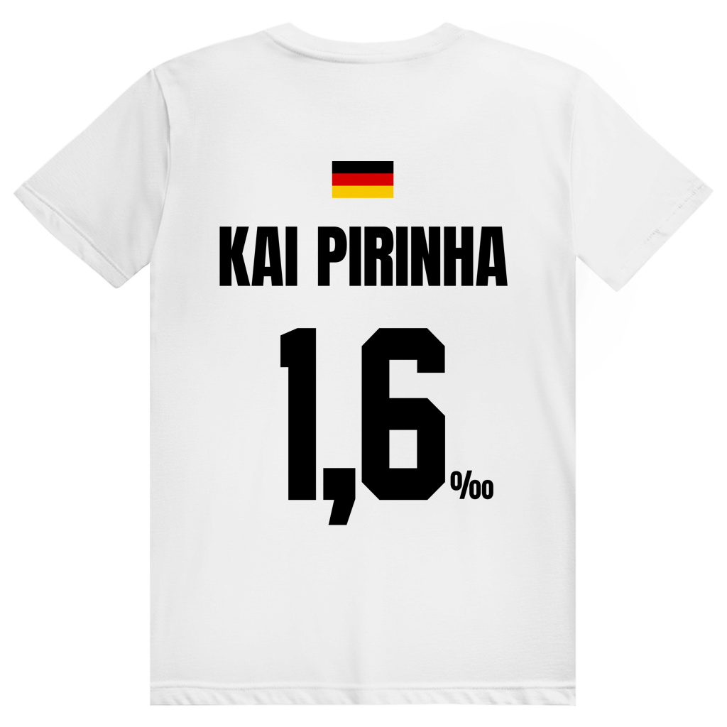 Kai Pirinha - Sauftrikot Deutschland Trikot - Premium Bio Unisex (Rückendruck) T-Shirt
