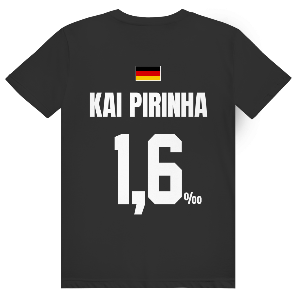 Kai Pirinha - Sauftrikot Deutschland Trikot - Premium Bio Unisex (Rückendruck) T-Shirt
