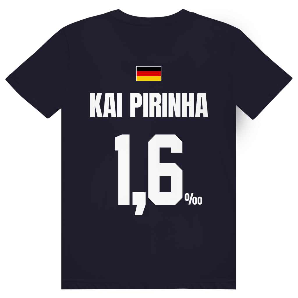 Kai Pirinha - Sauftrikot Deutschland Trikot - Premium Bio Unisex (Rückendruck) T-Shirt