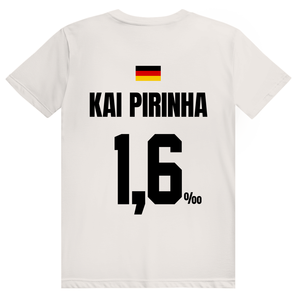 Kai Pirinha - Sauftrikot Deutschland Trikot - Premium Bio Unisex (Rückendruck) T-Shirt