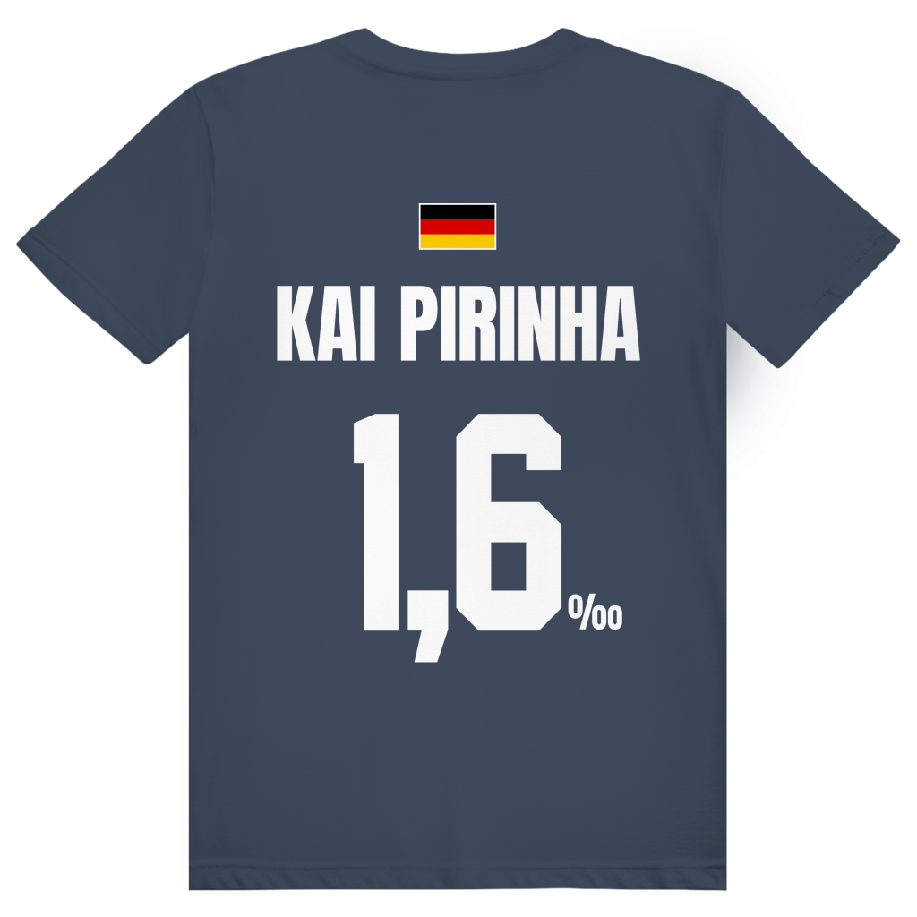 Kai Pirinha - Sauftrikot Deutschland Trikot - Premium Bio Unisex (Rückendruck) T-Shirt