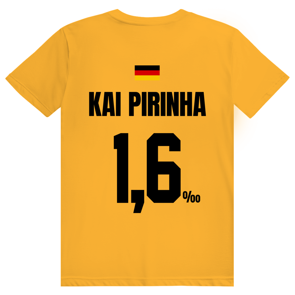 Kai Pirinha - Sauftrikot Deutschland Trikot - Premium Bio Unisex (Rückendruck) T-Shirt