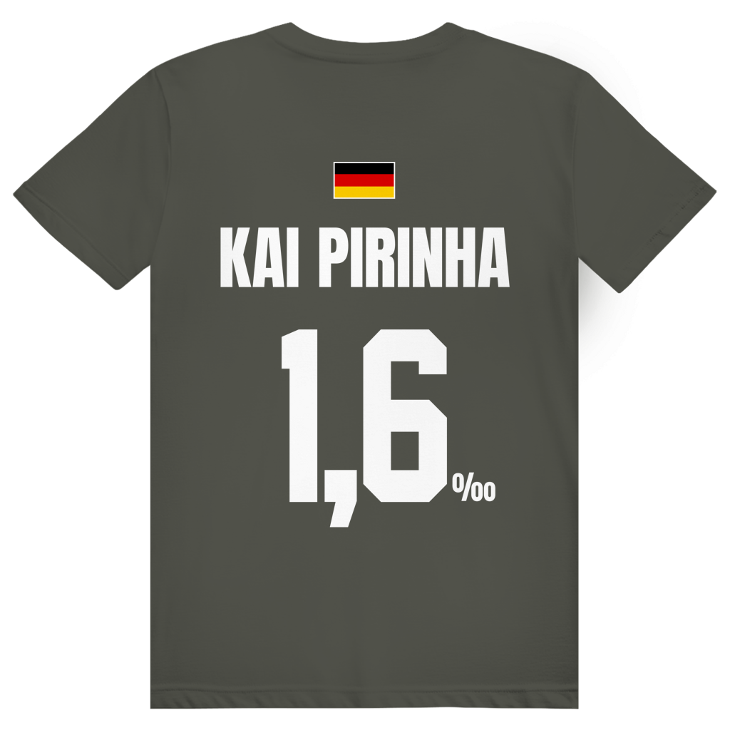 Kai Pirinha - Sauftrikot Deutschland Trikot - Premium Bio Unisex (Rückendruck) T-Shirt