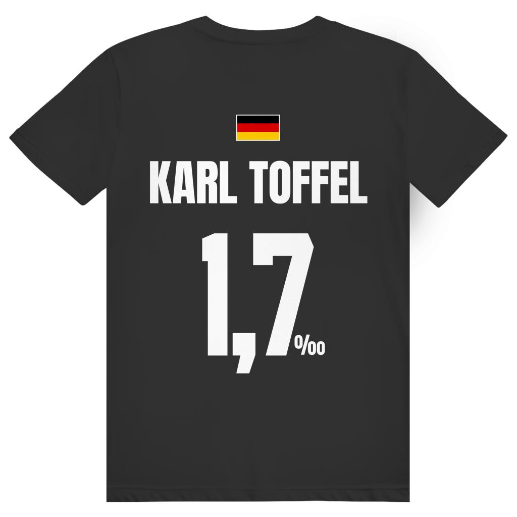 Karl Toffel - Sauftrikot Deutschland Trikot - Premium Bio Unisex (Rückendruck) T-Shirt