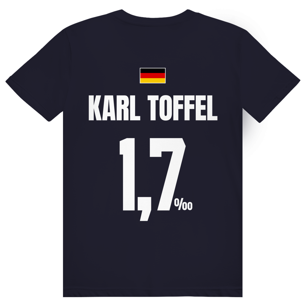 Karl Toffel - Sauftrikot Deutschland Trikot - Premium Bio Unisex (Rückendruck) T-Shirt