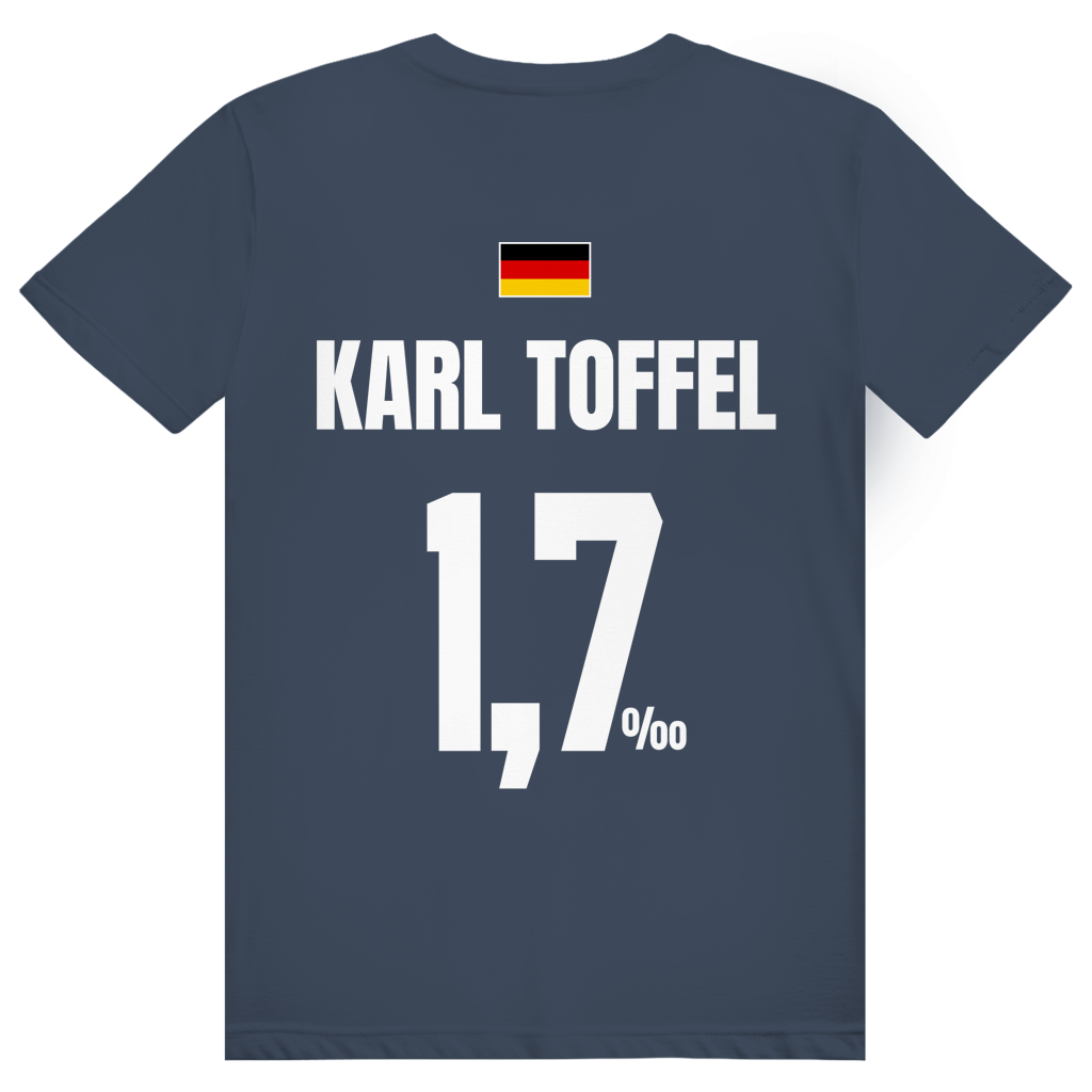 Karl Toffel - Sauftrikot Deutschland Trikot - Premium Bio Unisex (Rückendruck) T-Shirt