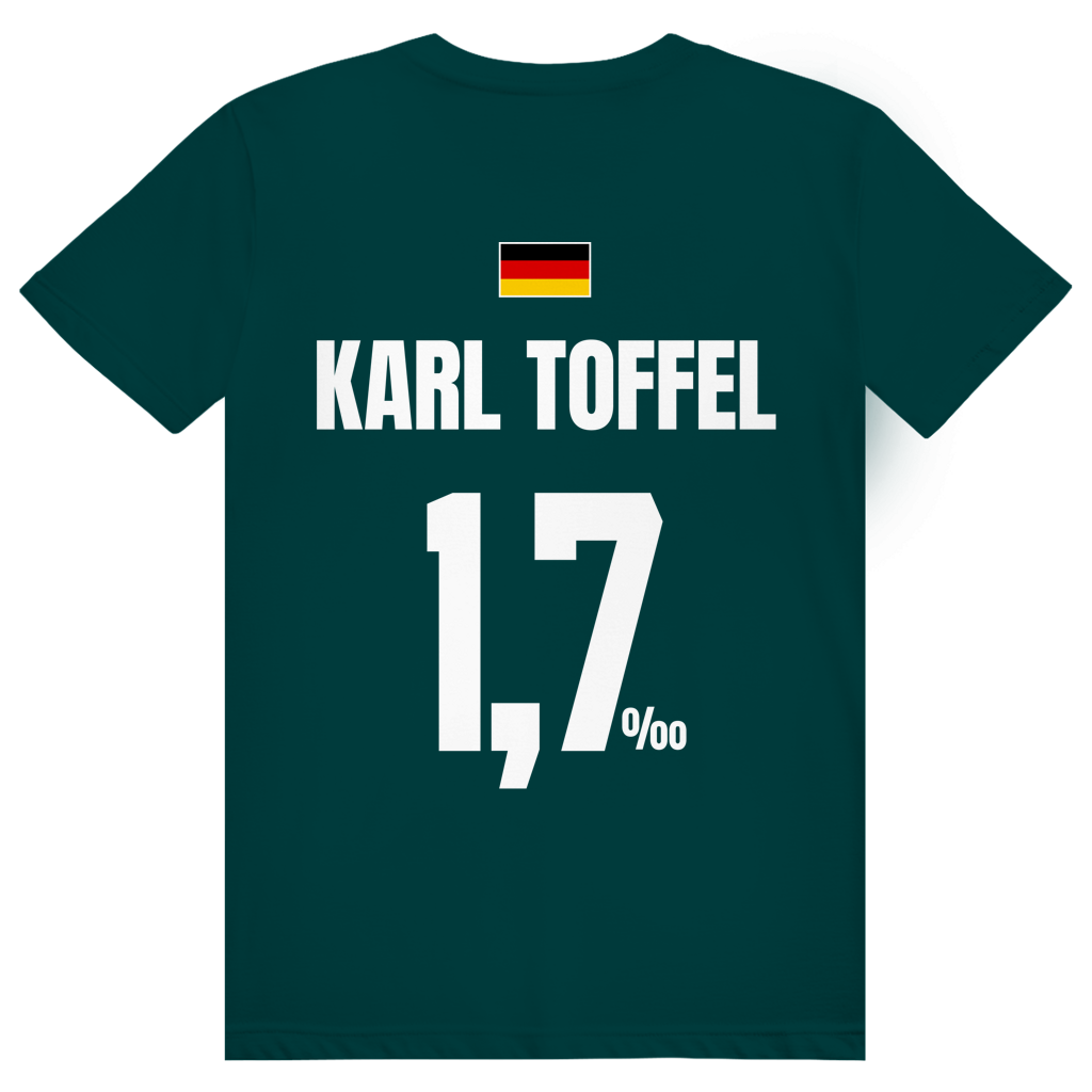 Karl Toffel - Sauftrikot Deutschland Trikot - Premium Bio Unisex (Rückendruck) T-Shirt
