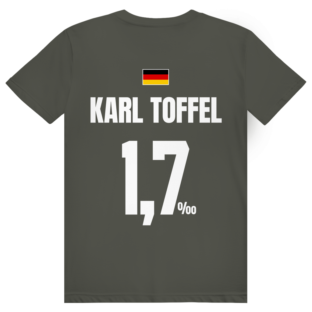 Karl Toffel - Sauftrikot Deutschland Trikot - Premium Bio Unisex (Rückendruck) T-Shirt