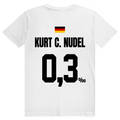Kurt C. Nudel - Sauftrikot Deutschland Trikot - Premium Bio Unisex (Rückendruck) T-Shirt