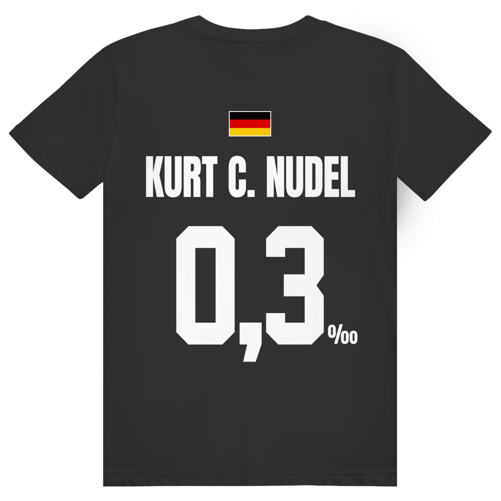Kurt C. Nudel - Sauftrikot Deutschland Trikot - Premium Bio Unisex (Rückendruck) T-Shirt