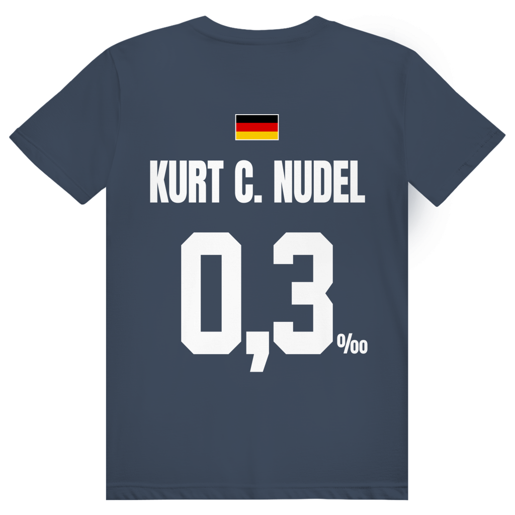 Kurt C. Nudel - Sauftrikot Deutschland Trikot - Premium Bio Unisex (Rückendruck) T-Shirt