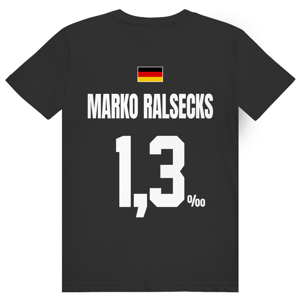Marko Ralsecks - Sauftrikot Deutschland Trikot - Premium Bio Unisex (Rückendruck) T-Shirt