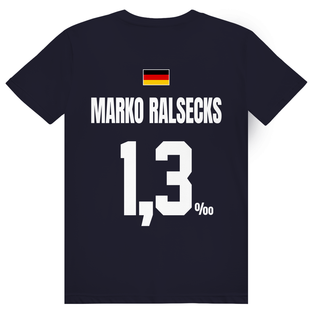 Marko Ralsecks - Sauftrikot Deutschland Trikot - Premium Bio Unisex (Rückendruck) T-Shirt