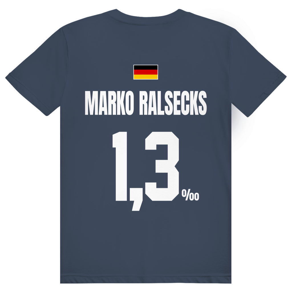 Marko Ralsecks - Sauftrikot Deutschland Trikot - Premium Bio Unisex (Rückendruck) T-Shirt