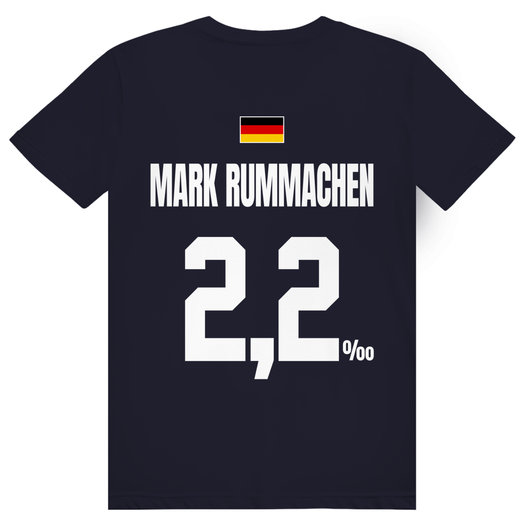 Mark Rummachen - Sauftrikot Deutschland Trikot - Premium Bio Unisex (Rückendruck) T-Shirt