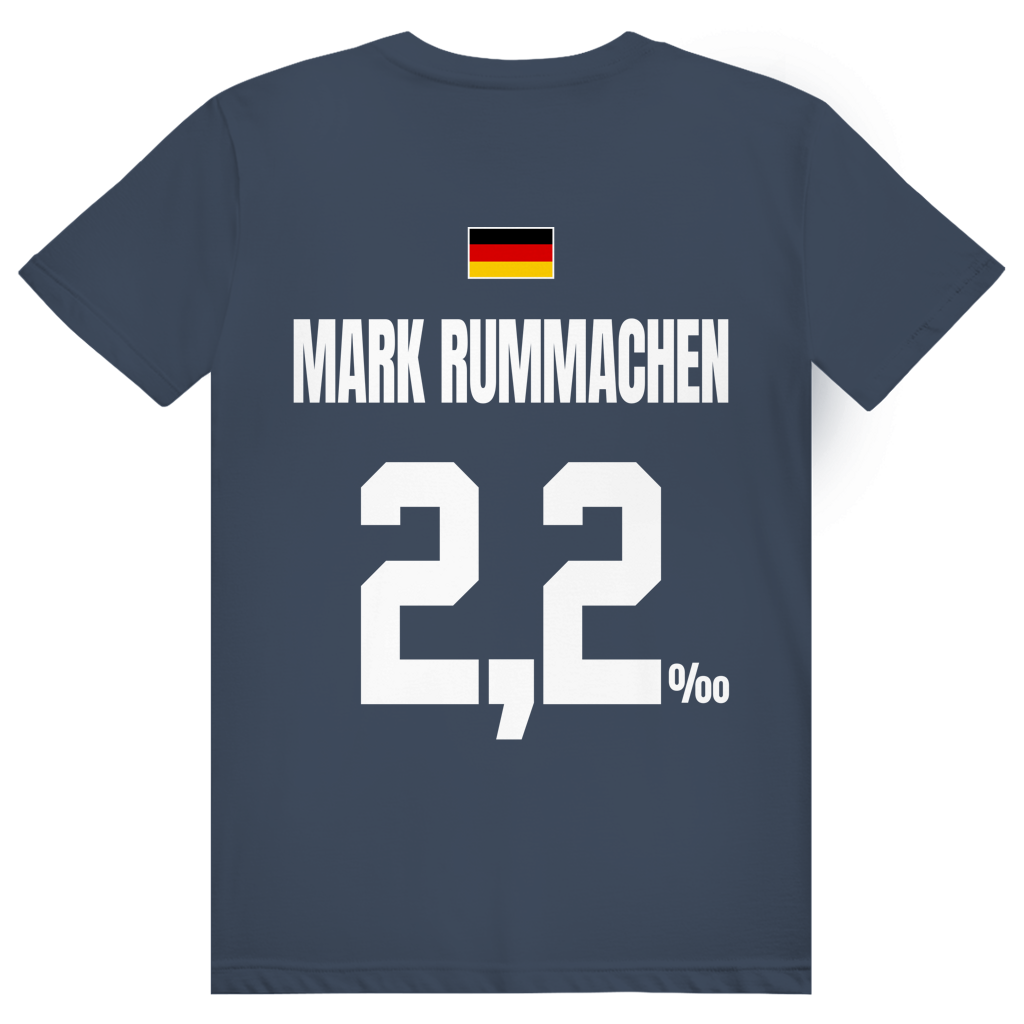 Mark Rummachen - Sauftrikot Deutschland Trikot - Premium Bio Unisex (Rückendruck) T-Shirt