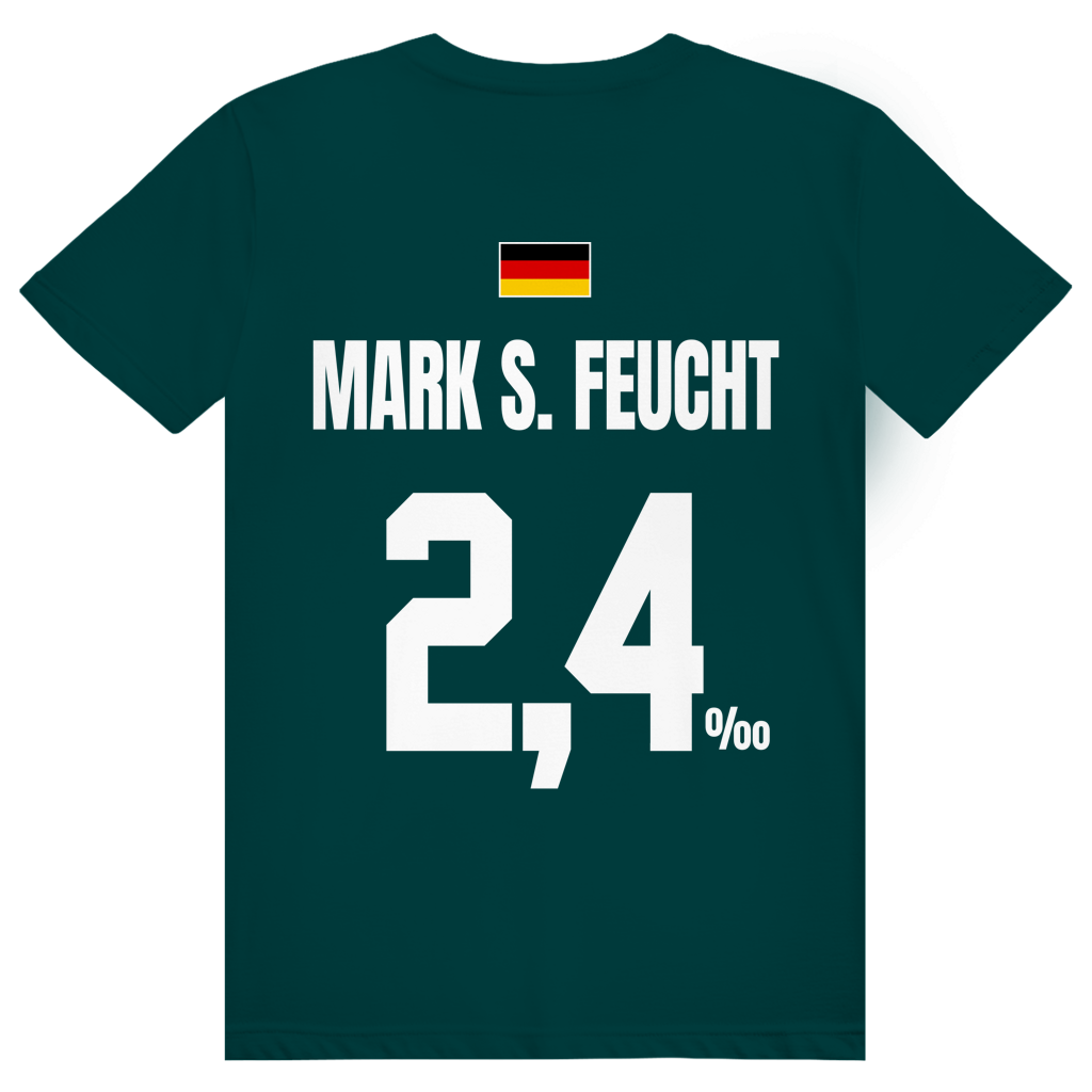 Mark S. Feucht - Sauftrikot Deutschland Trikot - Premium Bio Unisex (Rückendruck) T-Shirt