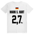 Mark S. Hart - Sauftrikot Deutschland Trikot - Premium Bio Unisex (Rückendruck) T-Shirt