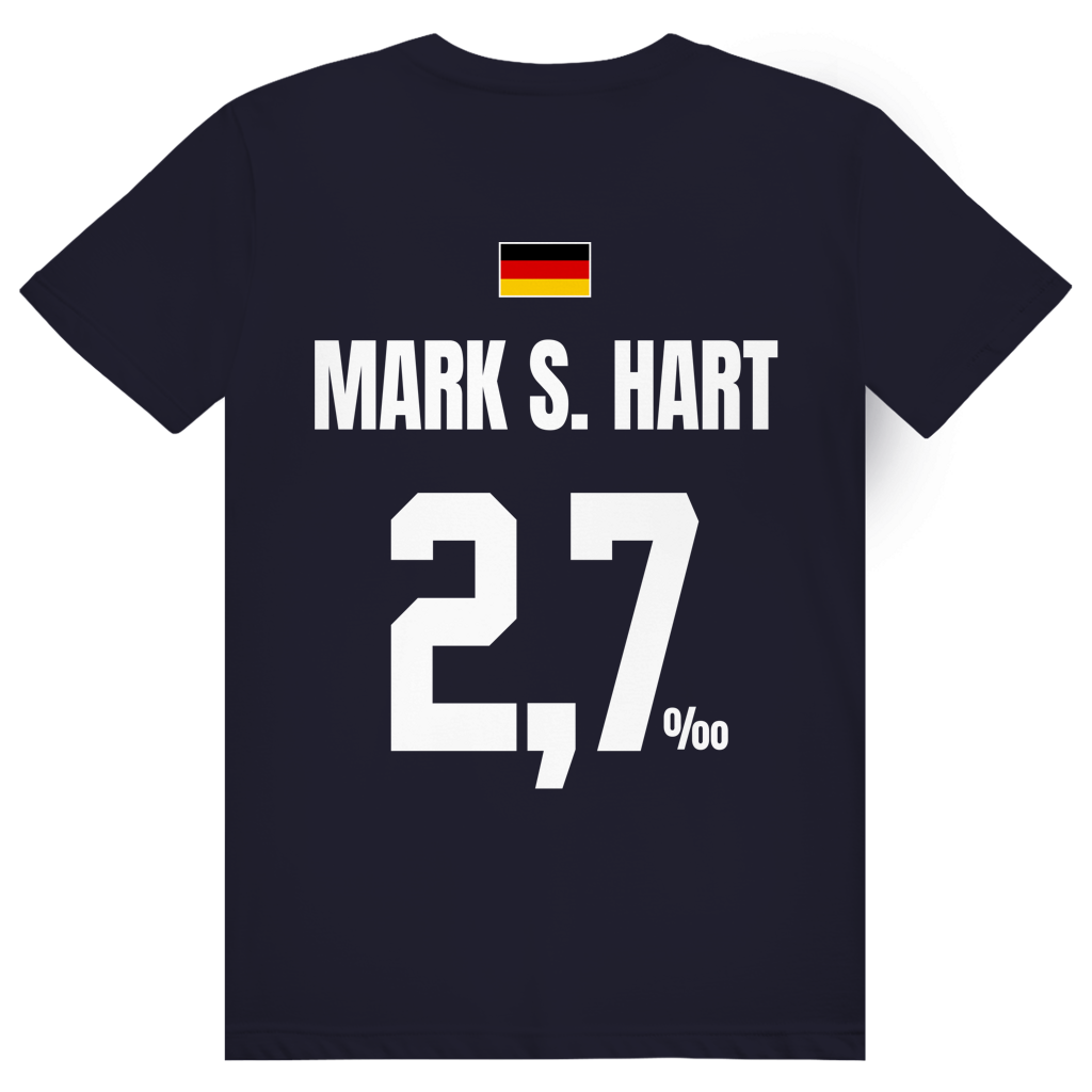 Mark S. Hart - Sauftrikot Deutschland Trikot - Premium Bio Unisex (Rückendruck) T-Shirt